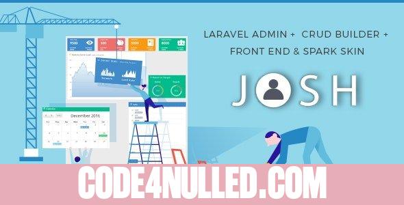 Josh v7.0.5 - Laravel Admin Template + Front End + CRUD