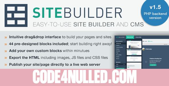 SiteBuilder Lite v1.5 - Drag&Drop site builder and CMS