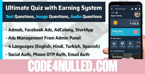 Play Quiz (Text,Image,Audio) & Earn Money v2.1