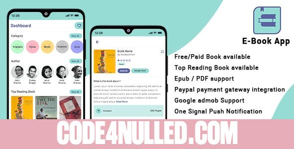 Android EBook App v1.7 + admin panel