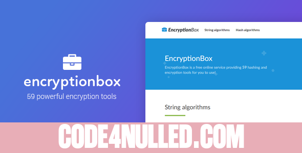 EncryptionBox - 59 Powerful Encryption Tools