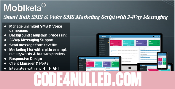 Mobiketa v4.0.1 - Complete Mobile Marketing Script with Bulk SMS