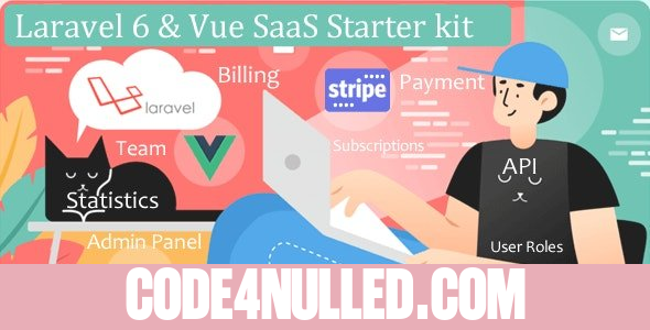 SaaSWeb, Laravel 6 & vue SaaS Starter kit v2.3