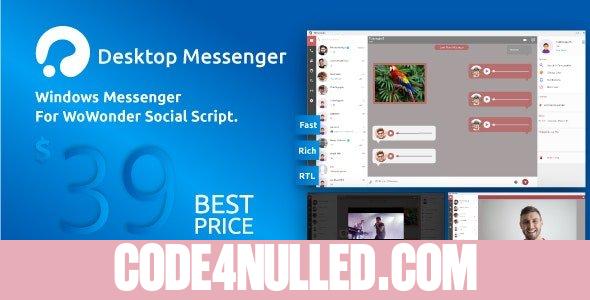 WoWonder Desktop v3.3 - A Windows Messenger For WoWonder Social Script