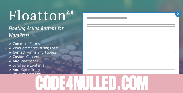 Floatton v2.0 - WordPress Floating Action Button with Pop-up