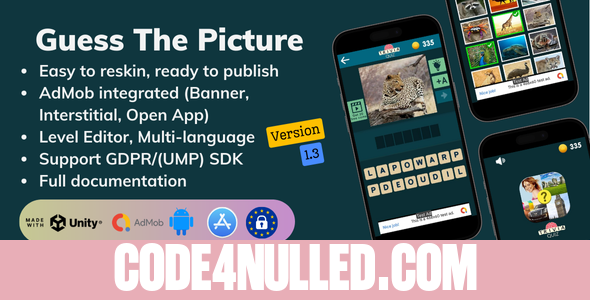 Guess The Picture v1.3 (Unity Game + Android + iOS + AdMob)