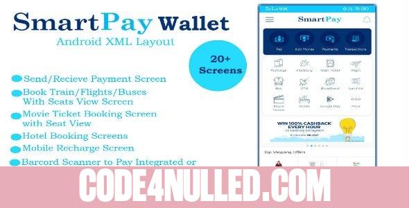 SmartPay Wallet v1.0 - Android XML Screens Layout