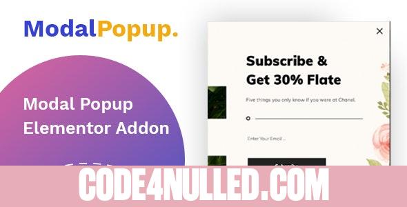 Modal Popup box v1.0 - Elementor Addon