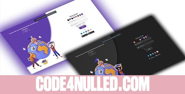 Premium Welcome Page for WoWonder v1.2