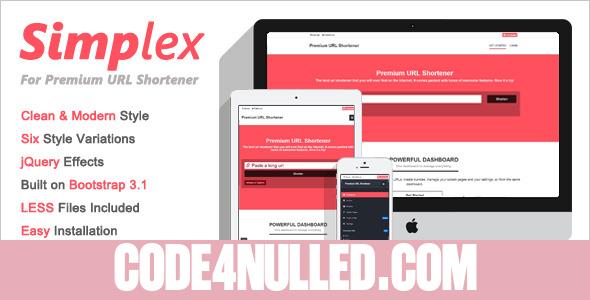 Simplex Theme for Premium URL Shortener