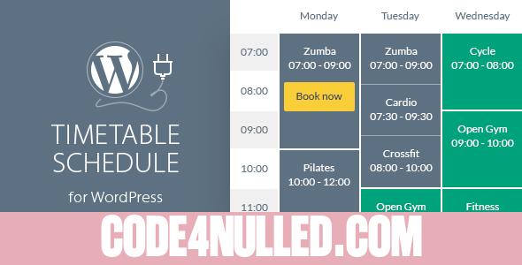 Timetable Responsive Schedule v5.9