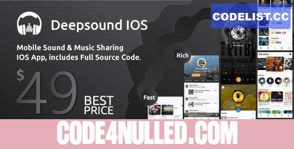DeepSound IOS v1.2.9 - Mobile Sound & Music Sharing Platform Mobile IOS Application
