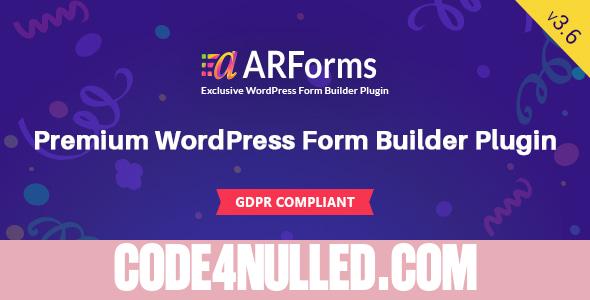 ARForms v3.6 - Wordpress Form Builder Plugin