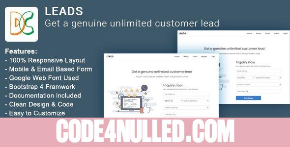 LEADS v2.0 - Get a Genuine Unlimited Customer Lead
