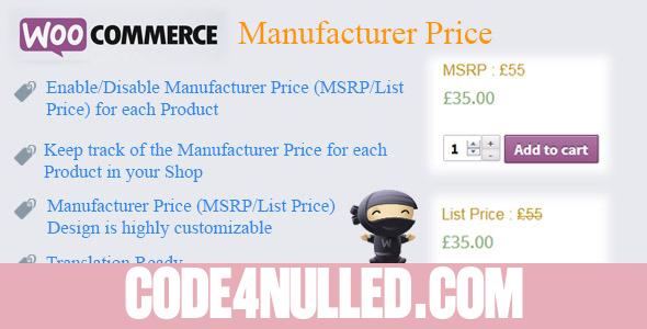 WooCommerce Manufacturer Price v2.3