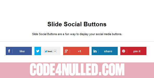 Slide Social Buttons