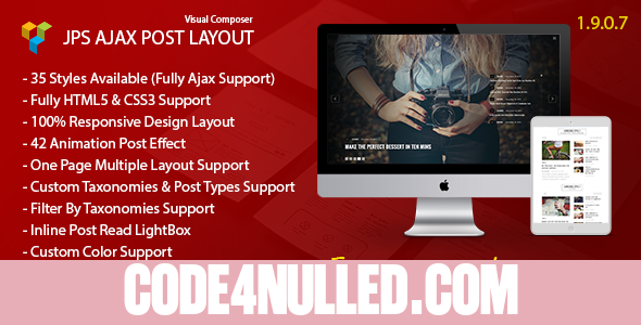 JPS Ajax Post Layout v1.9.0.7 - Addon For Visual Composer