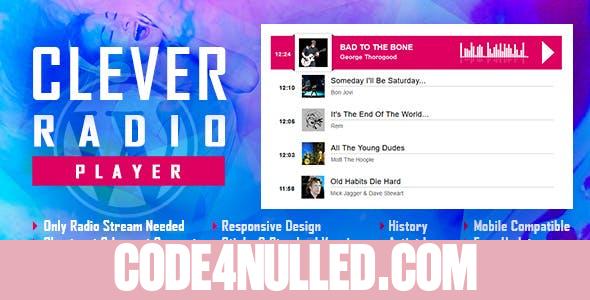 CLEVER v1.1 - HTML5 Radio Player With History - Shoutcast and Icecast - WordPress Plugin