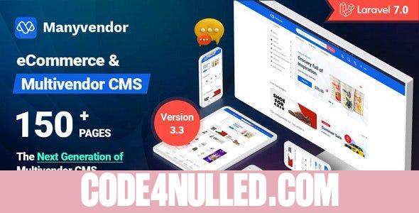 Manyvendor v3.3 - eCommerce & Multivendor CMS