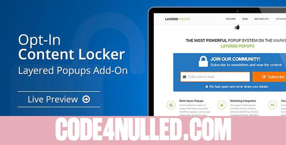 Opt-In Content Locker v1.31 - Layered Popups Add-On