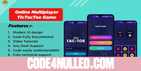 Multi Player Tic Tac Toe Game using Firebase Realtime Database v1.0