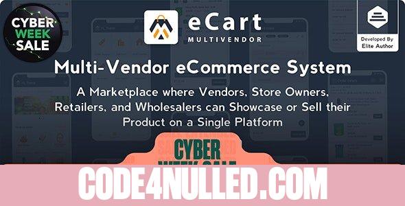 eCart v4.0.1 - Multi Vendor eCommerce System - nulled