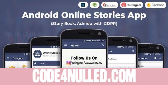 Android Online Stories App (Story Book, Admob with GDPR) v1.1