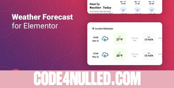 Forcaster v1.0.1 - Weather Forecast for Elementor