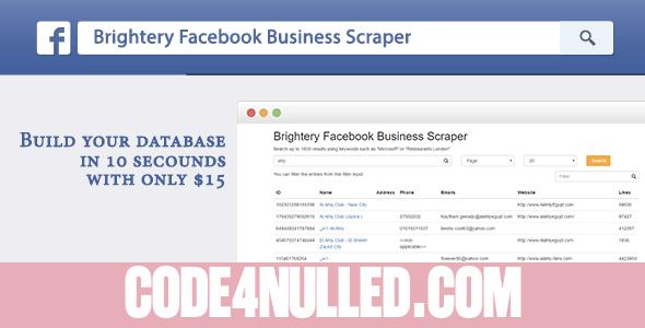 Brightery Facebook Business Scraper