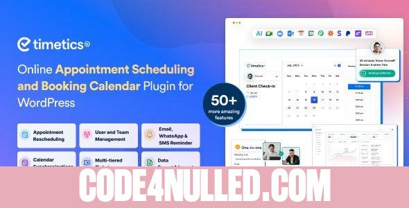 WP Timetics v1.0.30.1 - Appointment Booking WordPress Plugin