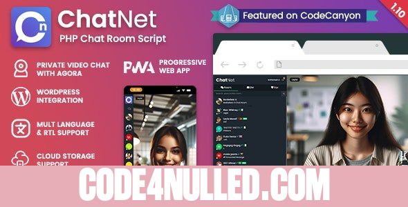 ChatNet v1.9.10 - PHP Chat Room & Private Chat Script