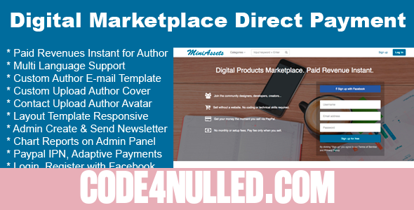 Digital Products Marketplace Direct Payment