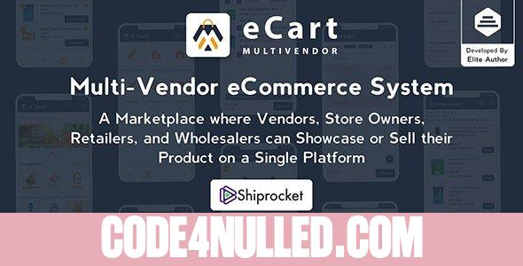 eCart v5.0.0 - Multi Vendor eCommerce System - nulled