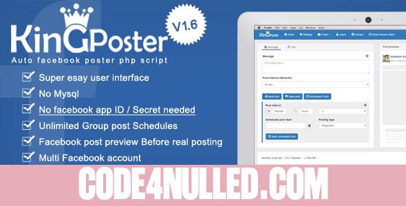 King poster v1.6.3 - Facebook group auto poster