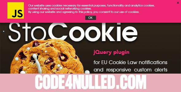 StoCookie jQuery plugin v1.1 - Cookie Law Compliance and Custom Notifications