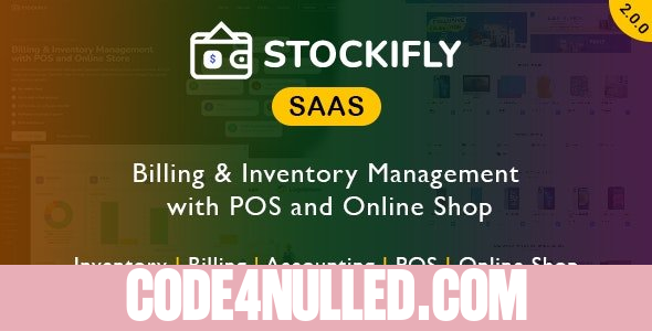Stockifly SAAS v3.1.2 - Billing & Inventory Management with POS and Online Shop