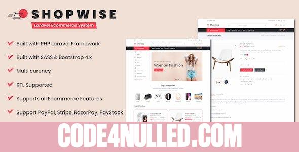 Shopwise v1.24.1 - Laravel Ecommerce System