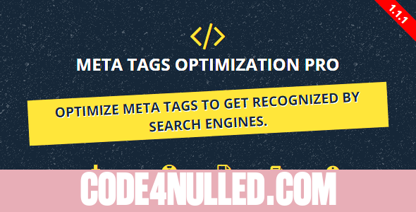 Meta Tags Search Engine Optimization for Wordpress v1.1.1