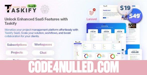 Taskify SaaS v1.2.2 - Project Management System in Laravel