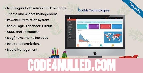 Botble v5.26 - Laravel CMS, CRUD generator, Modular & Theme system, Role permissions, Multilingual blog