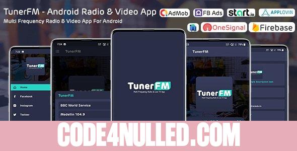 TunerFM v1.0 - Android Radio & Live TV App (Multi Frequency)
