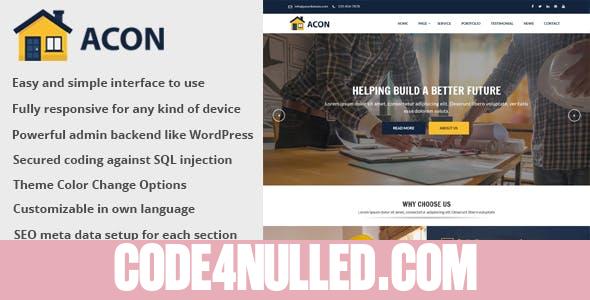 Acon v1.5 - Architecture and Construction Website CMS