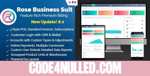 Rose Business Suite v8.0 - Accounting, CRM and POS Software - nulled