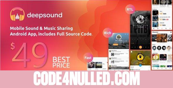 DeepSound Android v1.5 - Mobile Sound & Music Sharing Platform Mobile Android Application