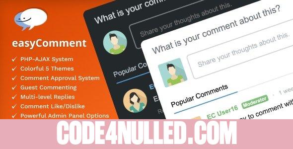 easyComment v2.5.0 – PHP Comment Script