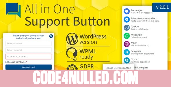 All in One Support Button + Callback Request v2.2.7