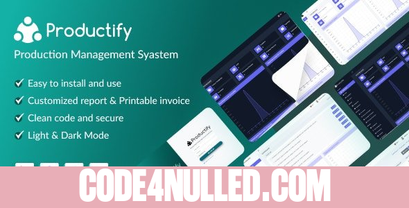 Productify v4.0 - Production Management System - nulled