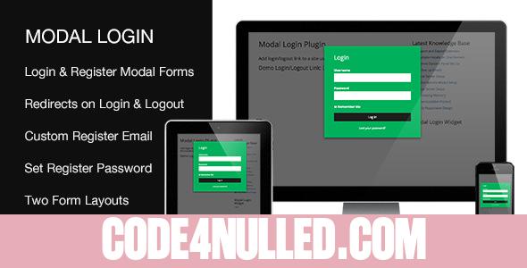 Modal Login v2.0.0 - Register Forgotten Wordpress Plugin