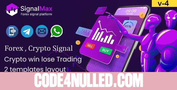 SignalMax v4.0 - Trading & Forex , Crypto Signal Notifier Subscription based Platform