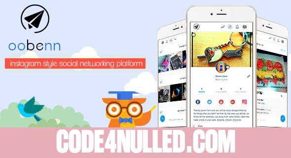 oobenn Instagram Style Social Networking Script